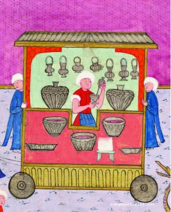 آب میوه فروش در نگارگری عثمانی